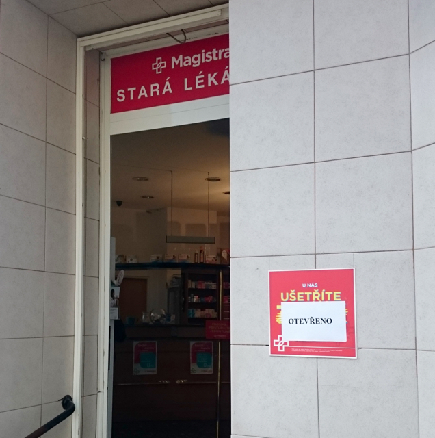 obchod elektřina stara lekárna