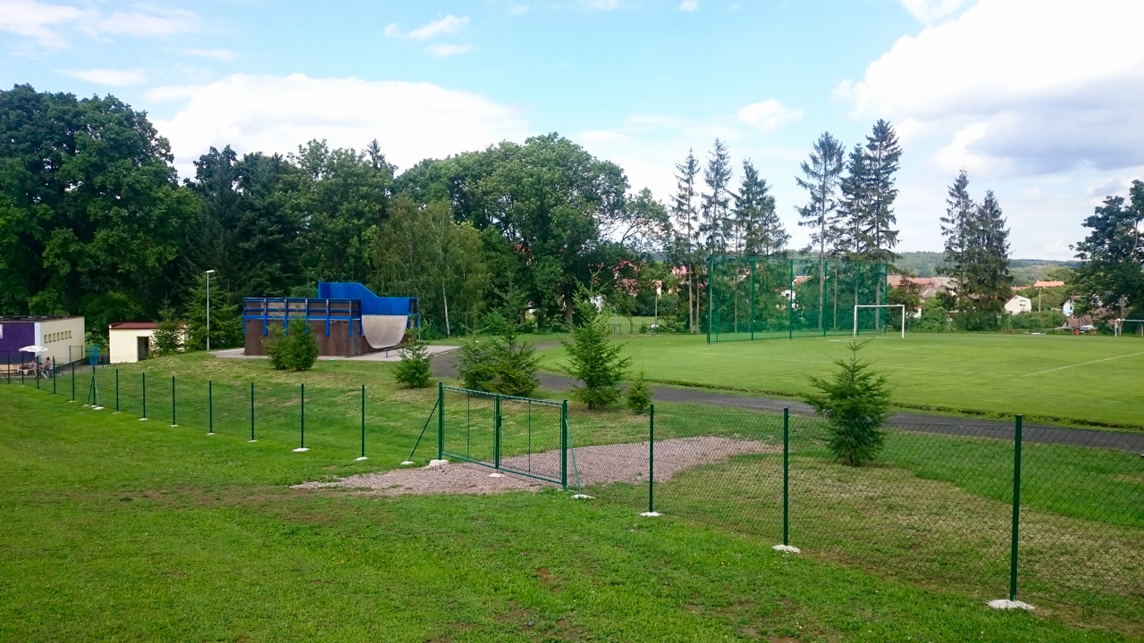 Vedlejší sportovní areál - U-rampa